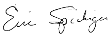 Eric Spichiger signature